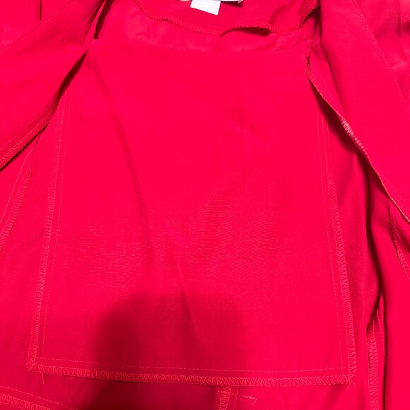 Vintage 80s Super Mini Coat Dress Double Breasted Ruffle Cape Suit Jackson - Picture 10 of 11